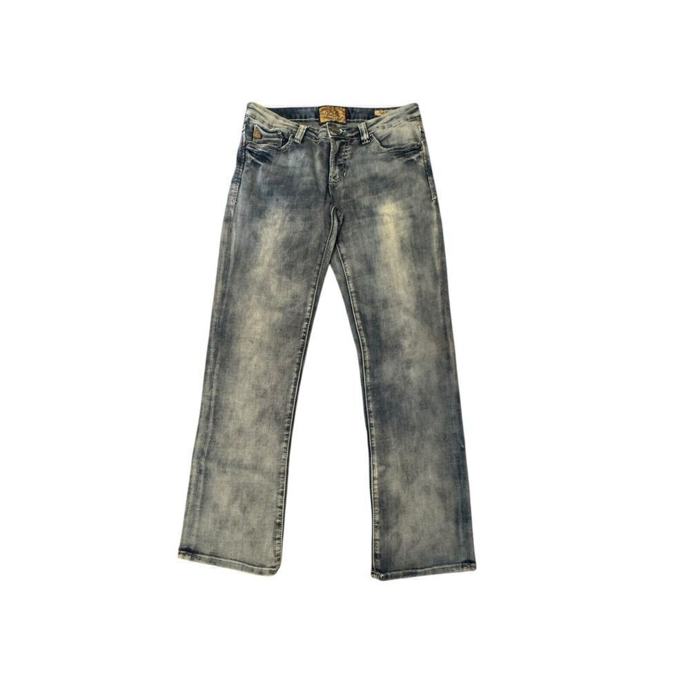 DEAR JOHN Playback Comfort Straight Acid Wash Denim Blue Jeans Women’s Size 26
